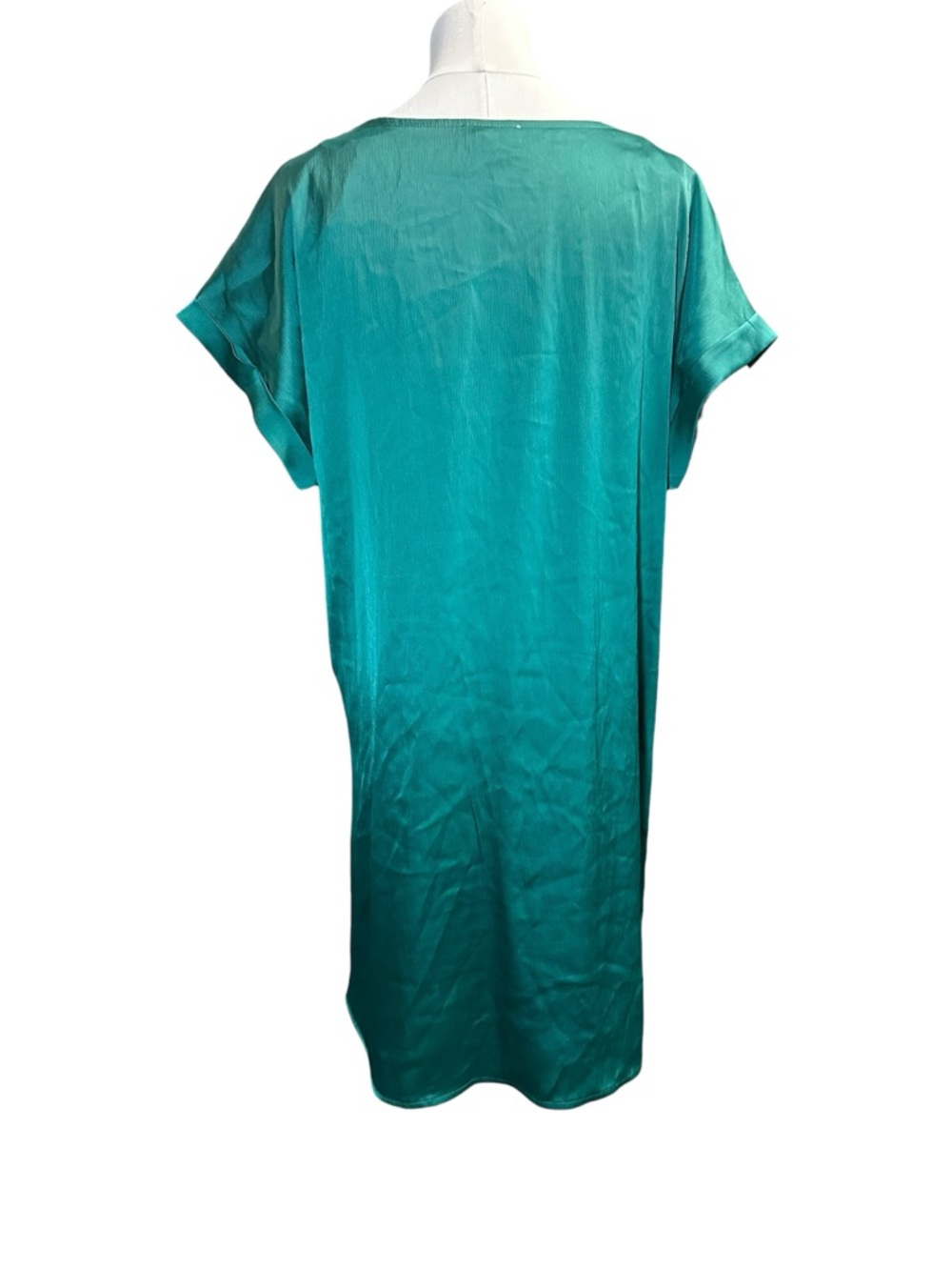 entro Emerald Green Short Sleeve Shift Dress - Picture 7 of 7